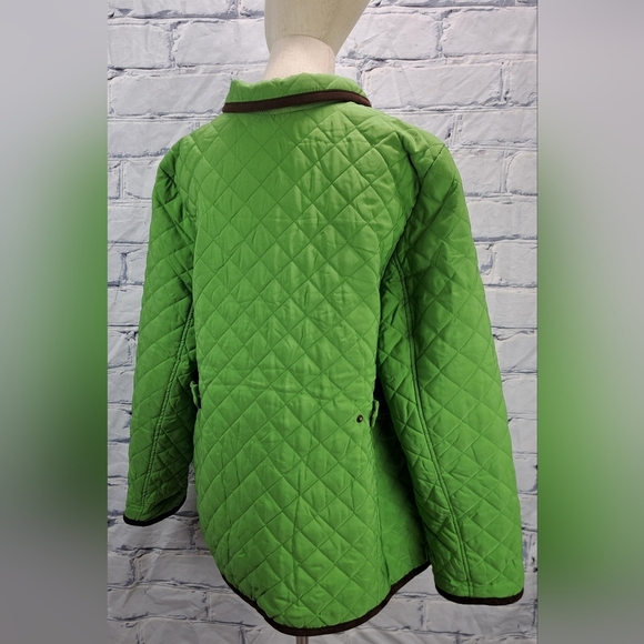 NWT Vintage 90s Joan Rivers Women's Quilted Jacket Coat Green Size XL - Picture 8 of 16